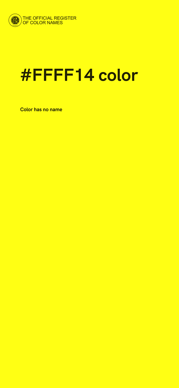 #FFFF14 color image