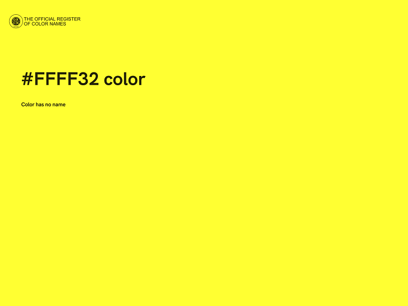 #FFFF32 color image