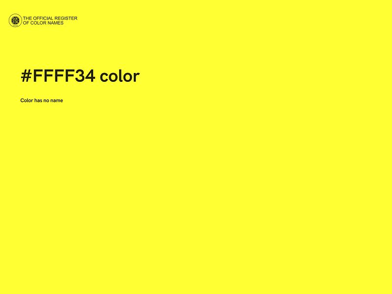 #FFFF34 color image