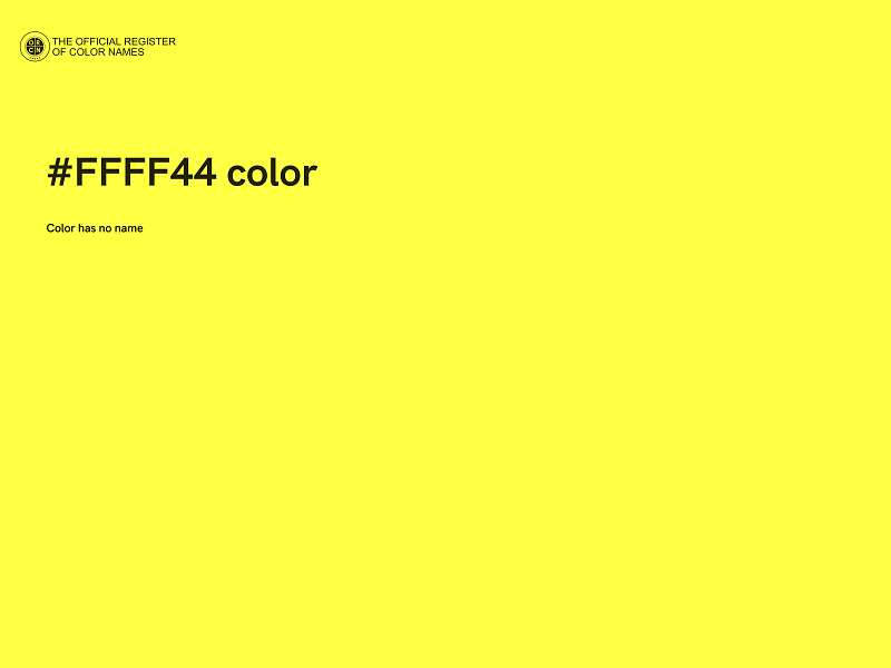 #FFFF44 color image