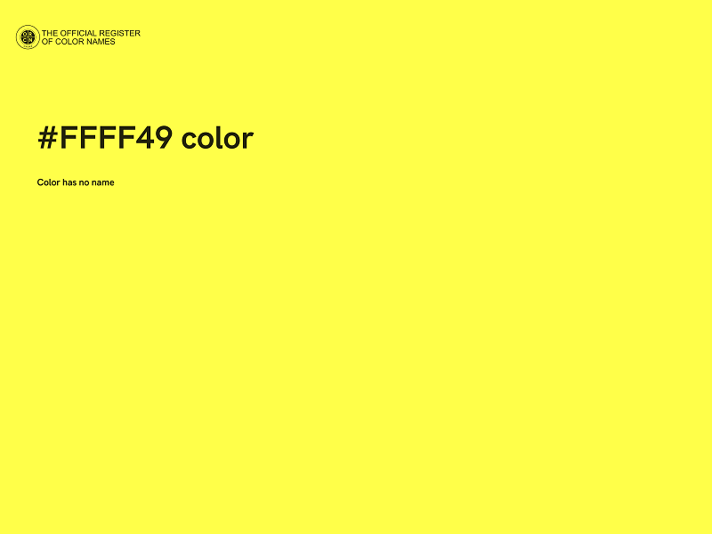 #FFFF49 color image