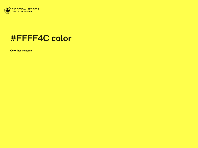 #FFFF4C color image