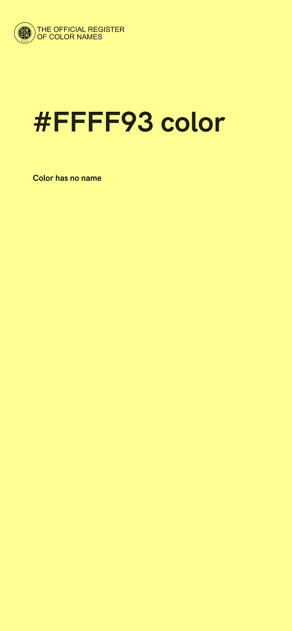 #FFFF93 color image
