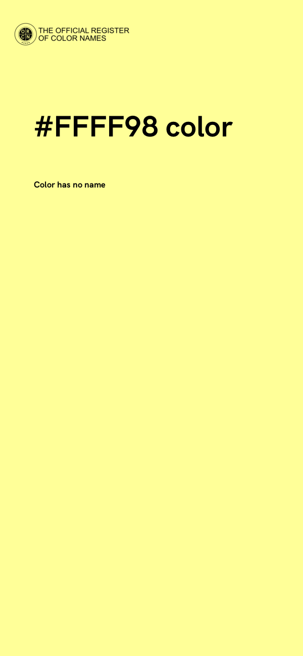 #FFFF98 color image