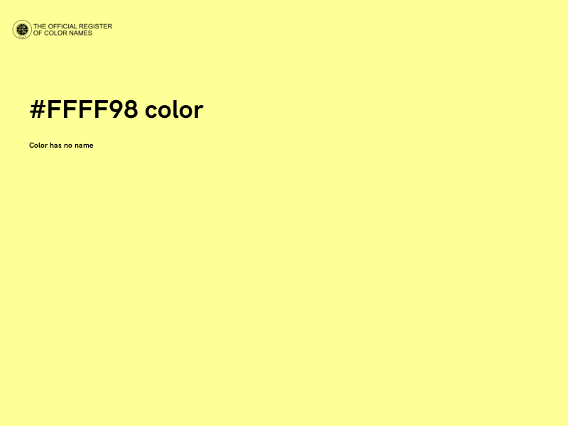 #FFFF98 color image