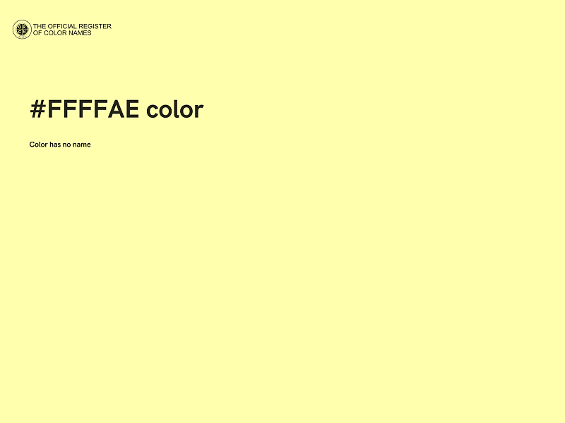 #FFFFAE color image