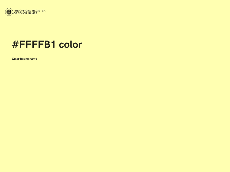 #FFFFB1 color image