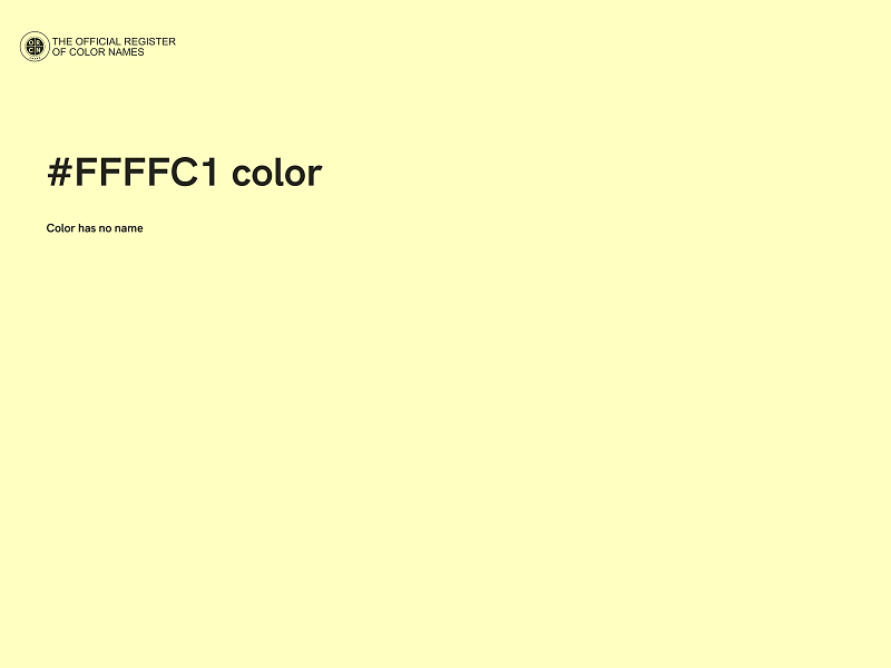#FFFFC1 color image