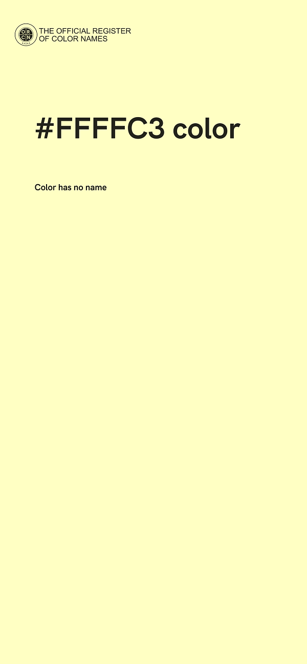 #FFFFC3 color image