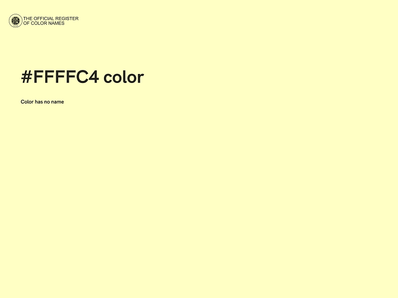 #FFFFC4 color image