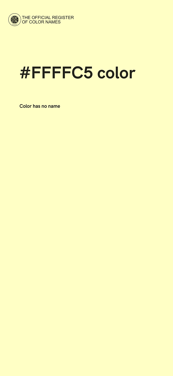 #FFFFC5 color image