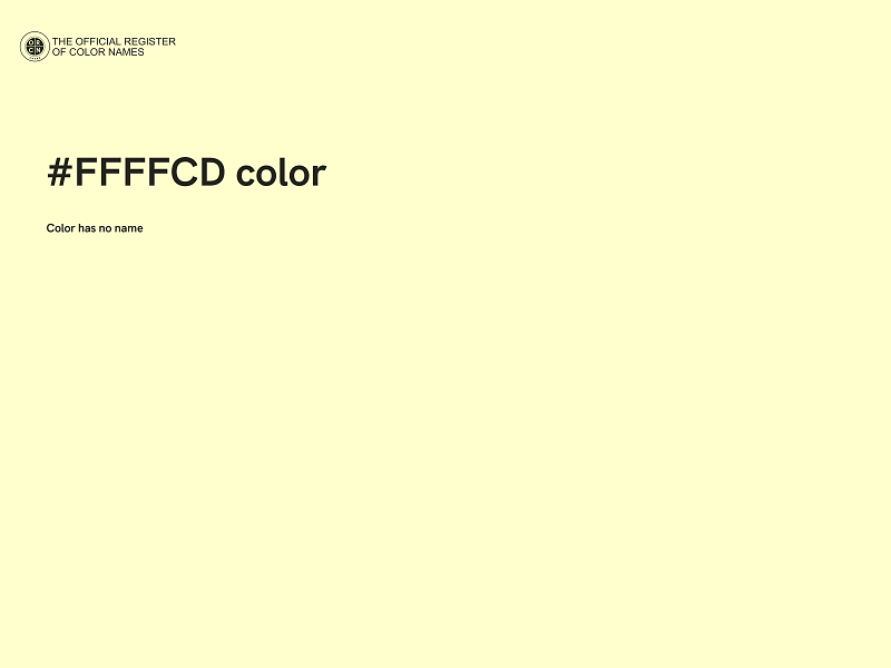 #FFFFCD color image