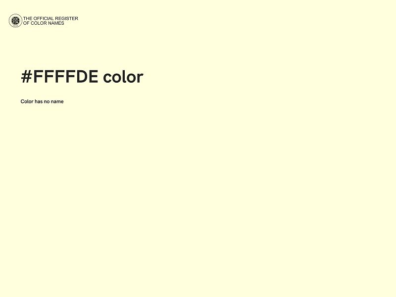 #FFFFDE color image