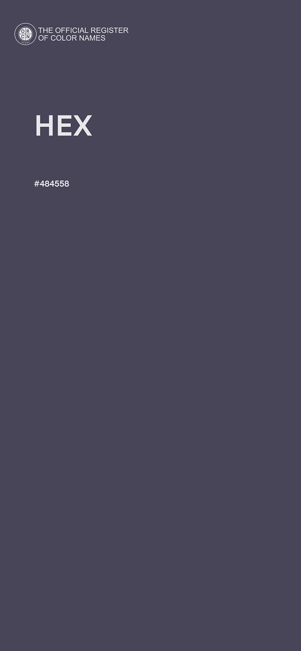 #484558 - HEX color image