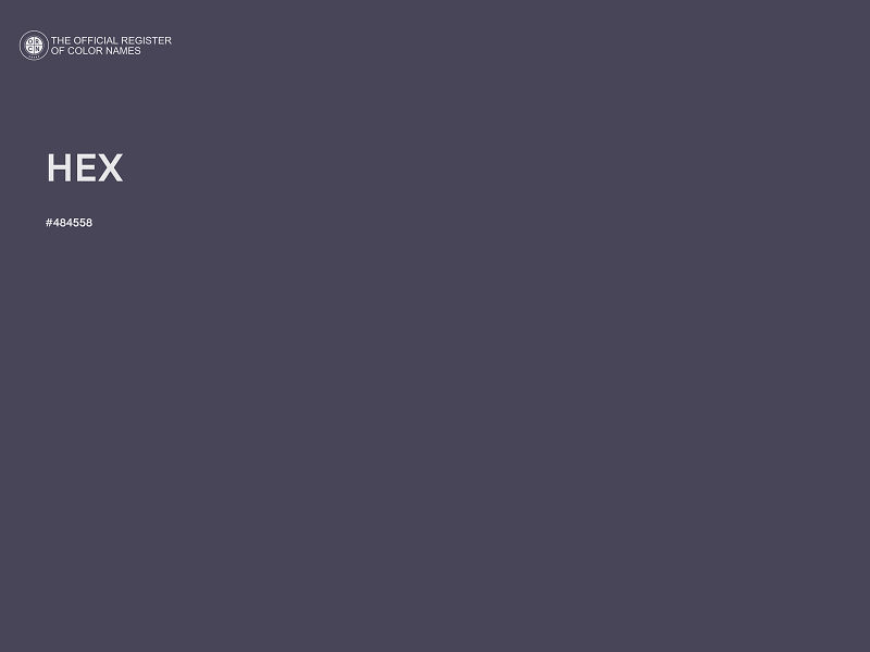 #484558 - HEX color image