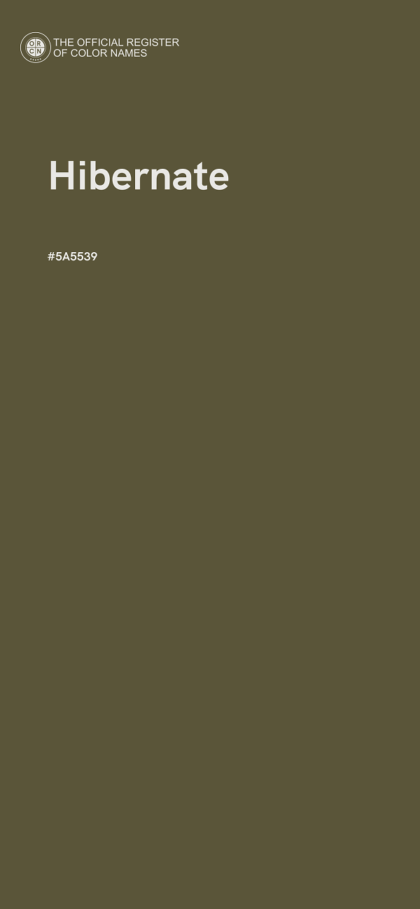 #5A5539 - Hibernate color image
