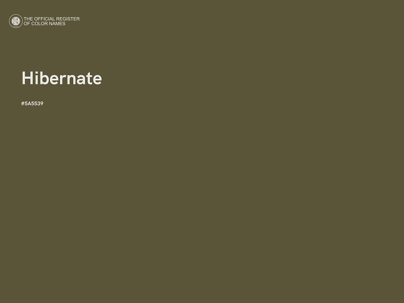 #5A5539 - Hibernate color image