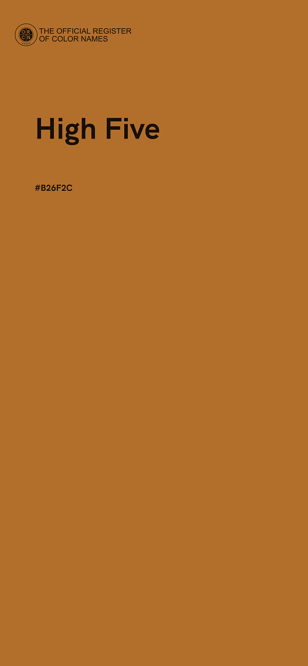 #B26F2C - High Five color image