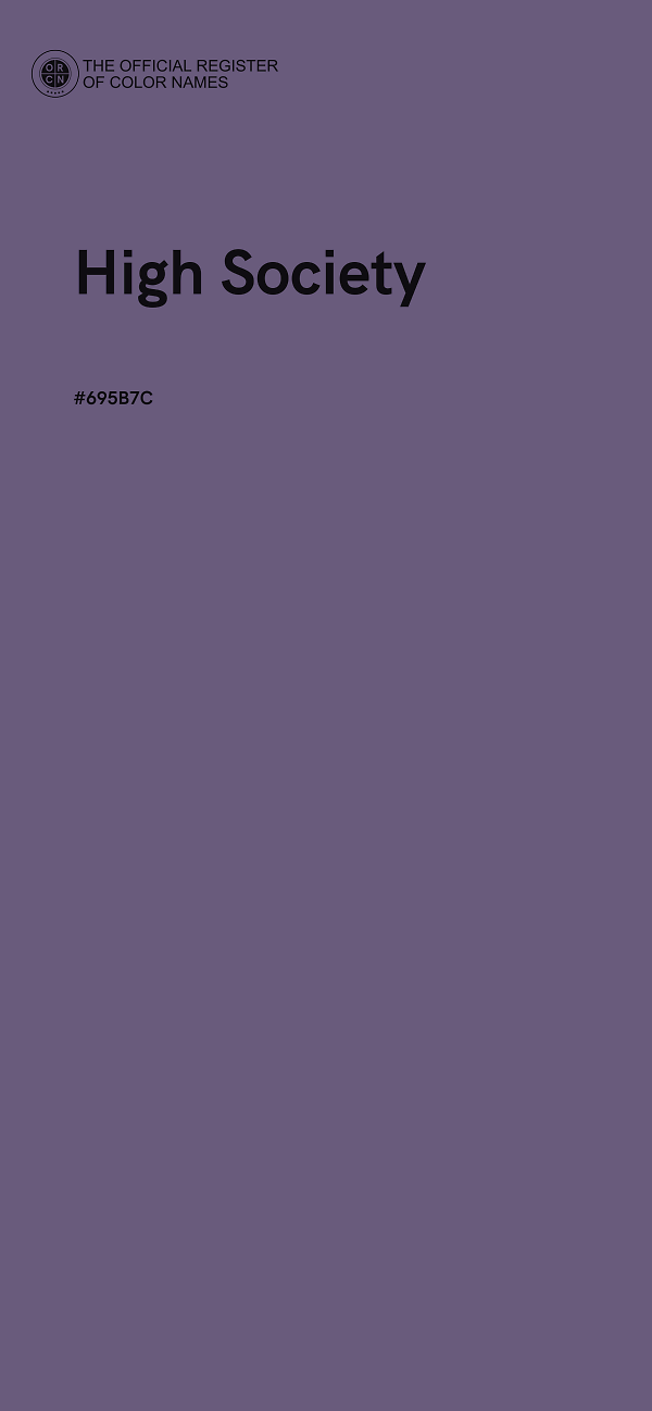 #695B7C - High Society color image