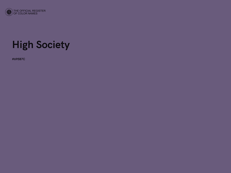 #695B7C - High Society color image