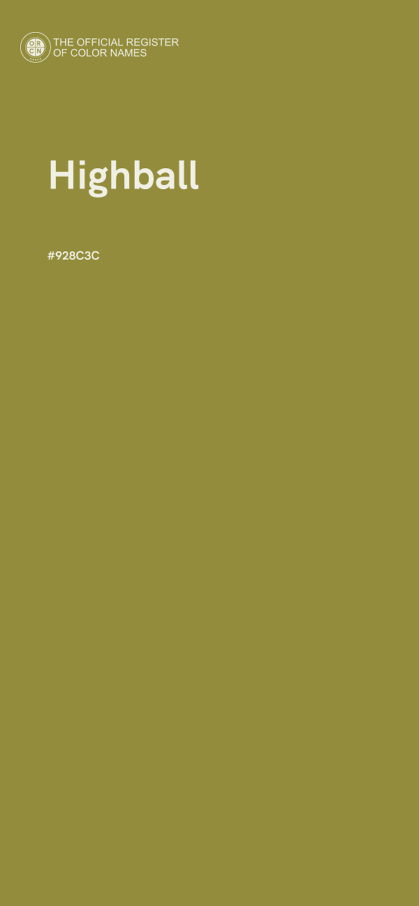 #928C3C - Highball color image