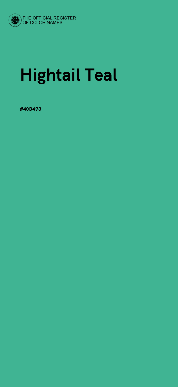 #40B493 - Hightail Teal color image