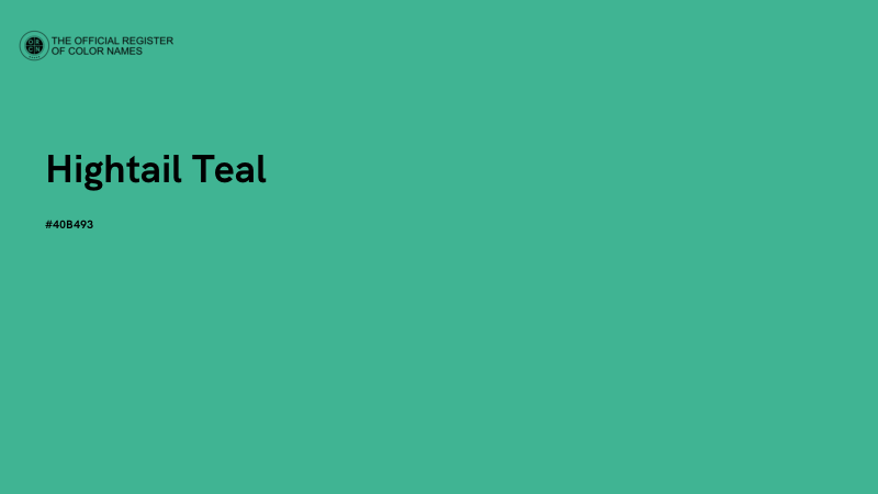 #40B493 - Hightail Teal color image