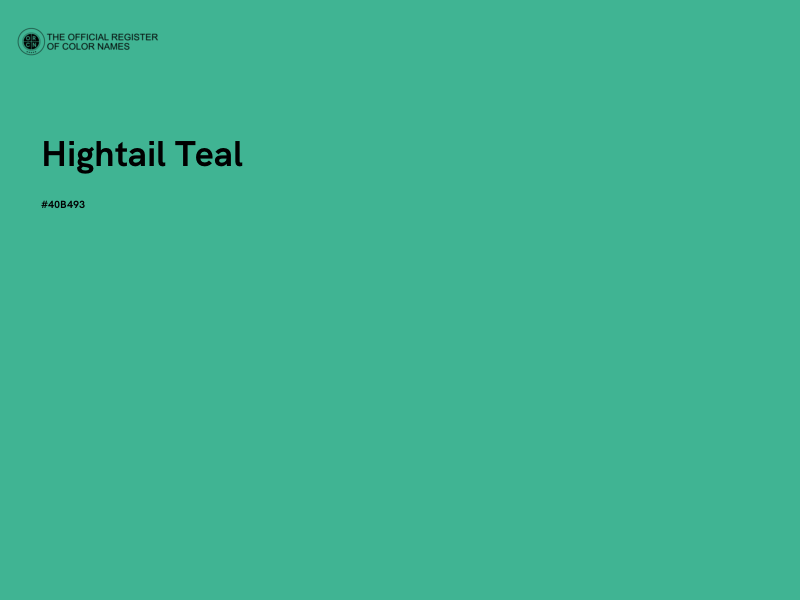 #40B493 - Hightail Teal color image