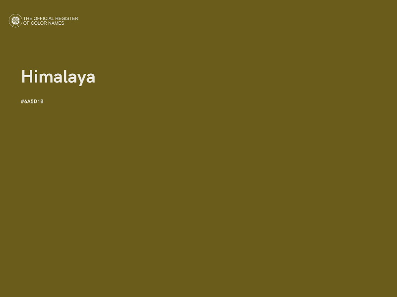 #6A5D1B - Himalaya color image
