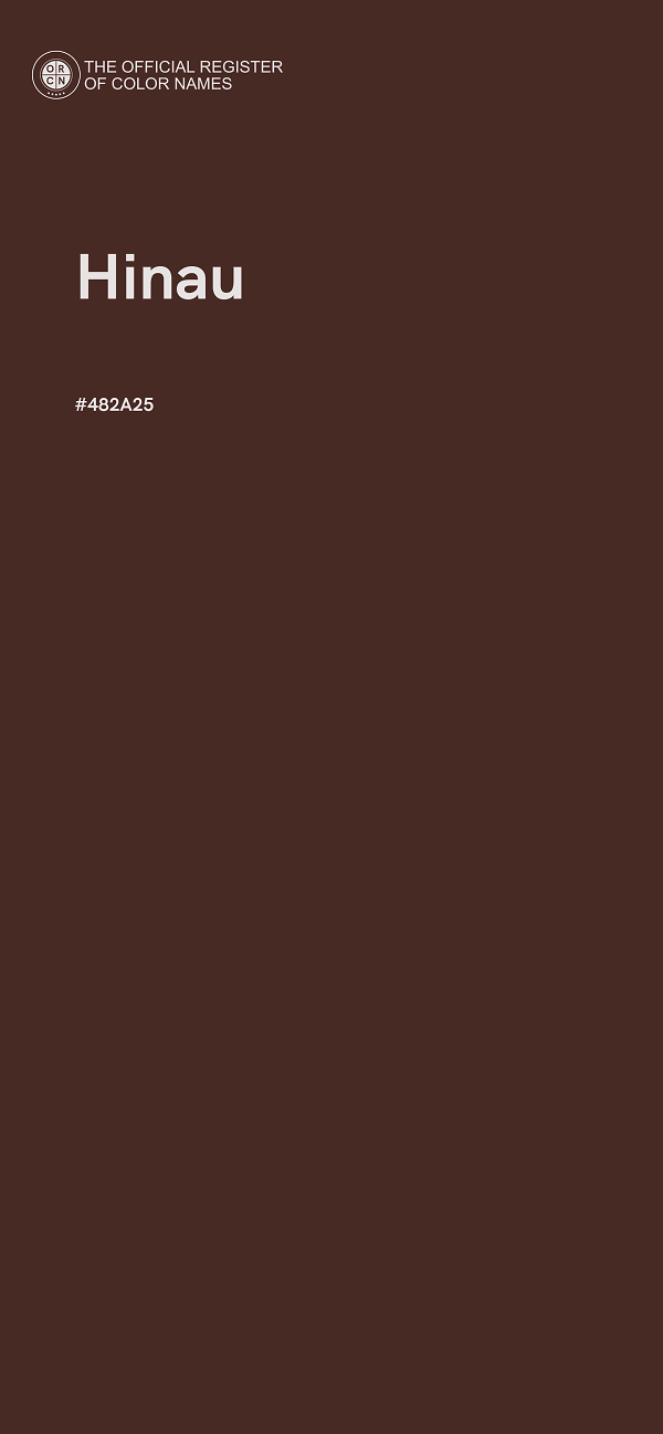 #482A25 - Hinau color image