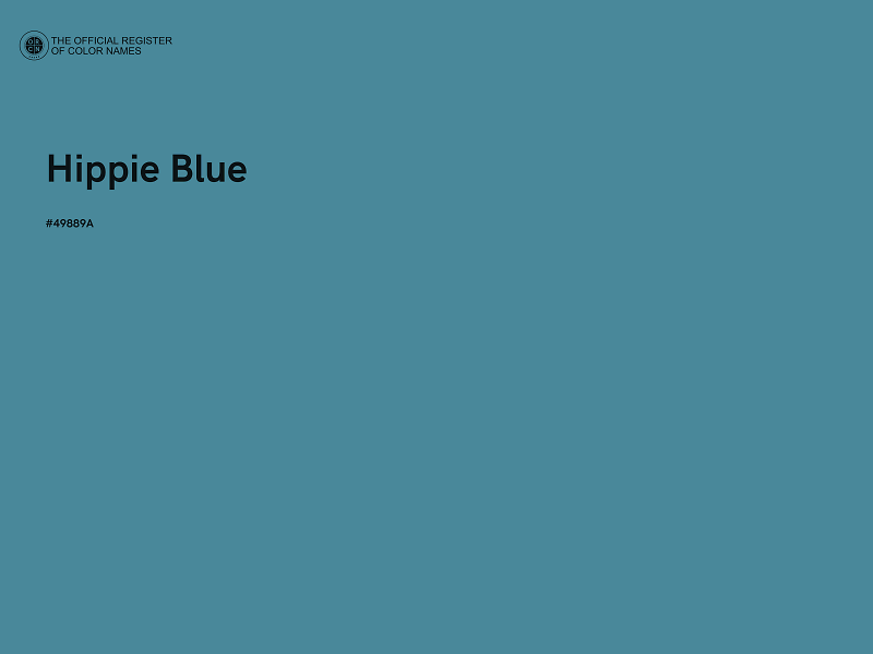 #49889A - Hippie Blue color image