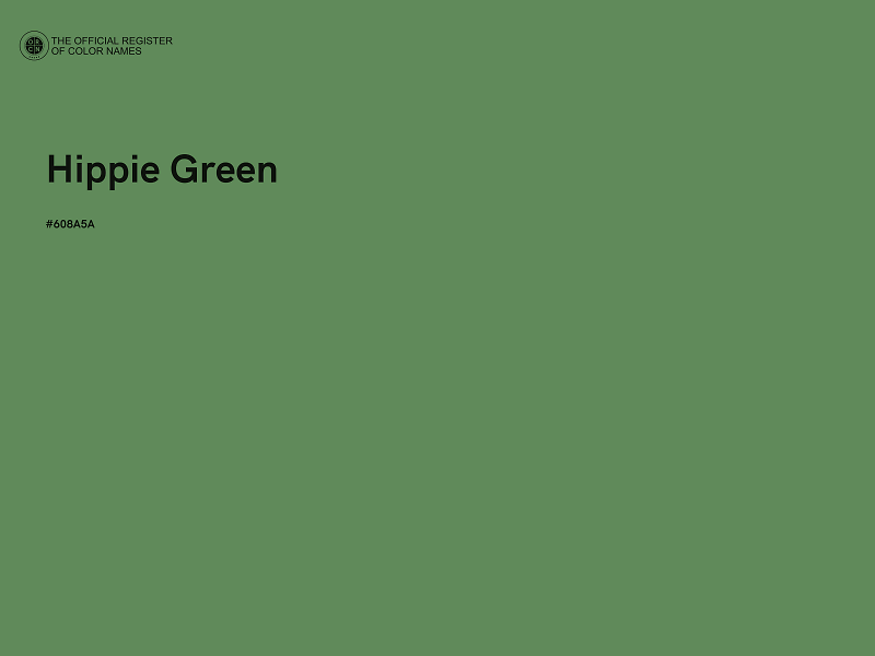 #608A5A - Hippie Green color image