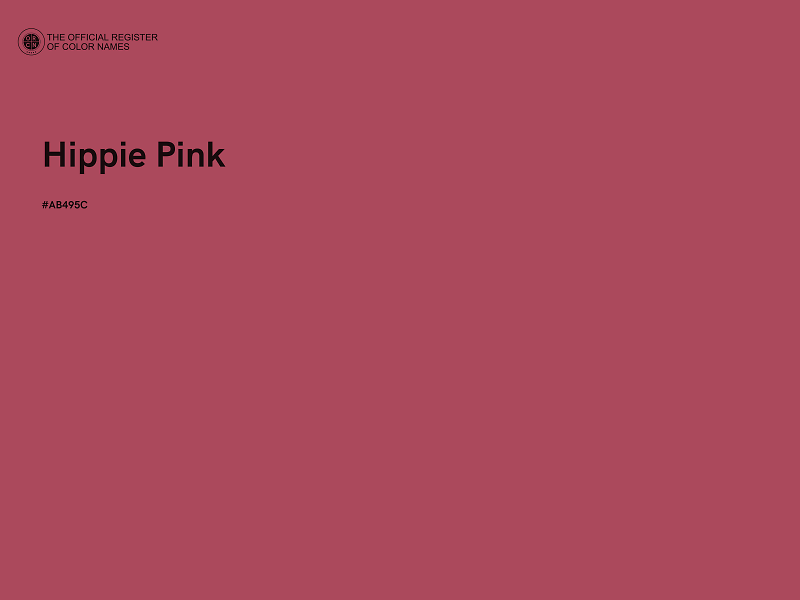 #AB495C - Hippie Pink color image