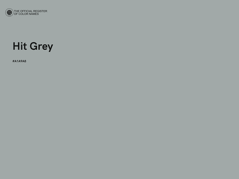 #A1A9A8 - Hit Grey color image
