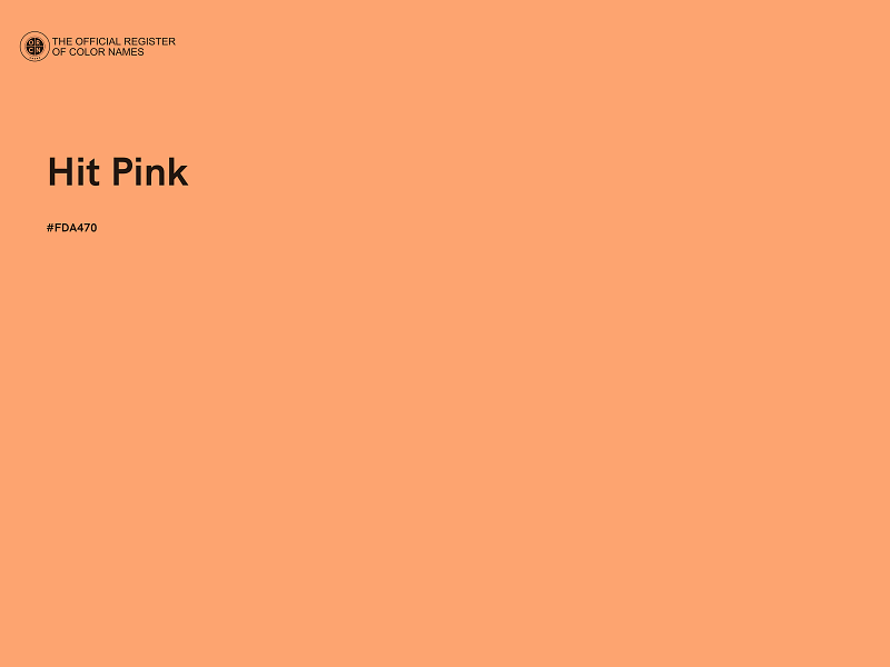 #FDA470 - Hit Pink color image