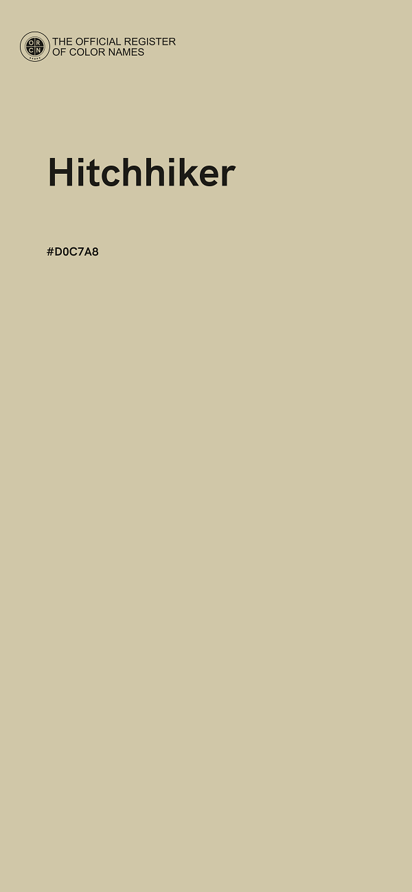 #D0C7A8 - Hitchhiker color image
