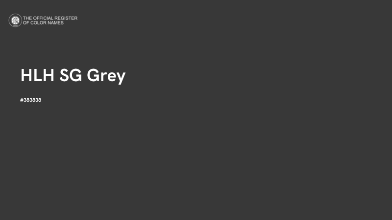 #383838 - HLH SG Grey color image