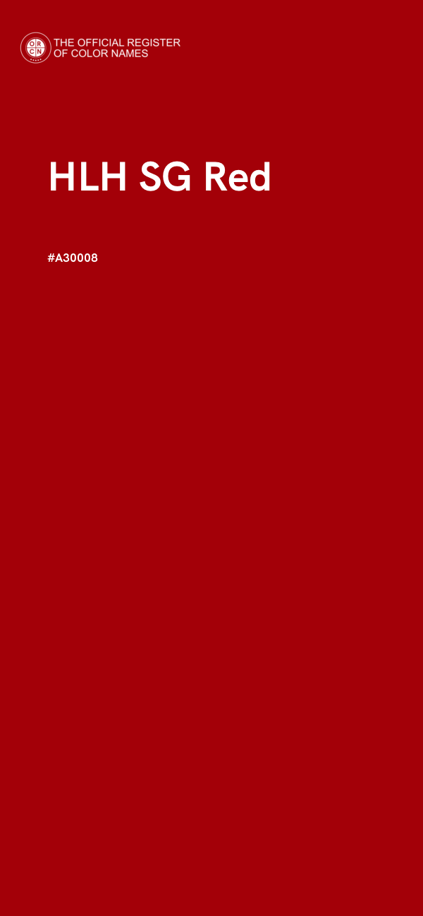 #A30008 - HLH SG Red color image