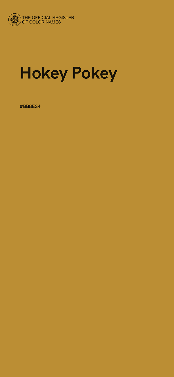 #BB8E34 - Hokey Pokey color image