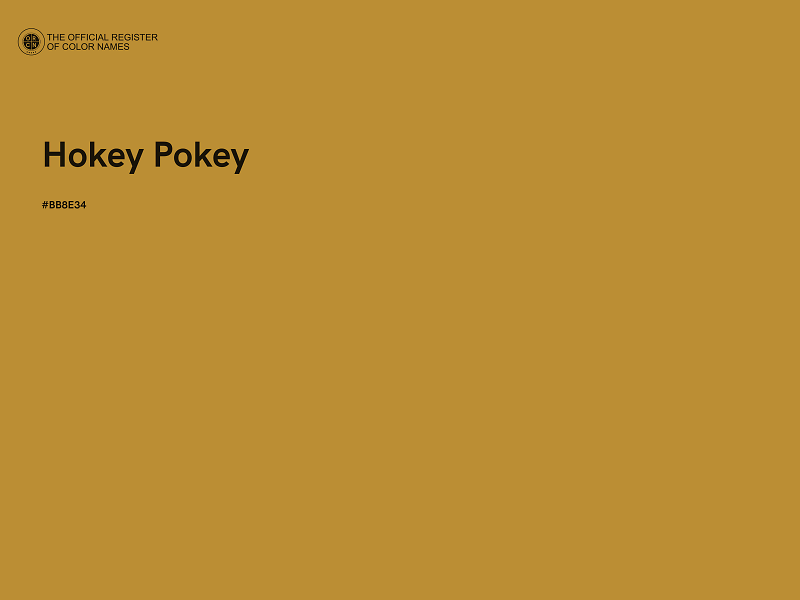 #BB8E34 - Hokey Pokey color image