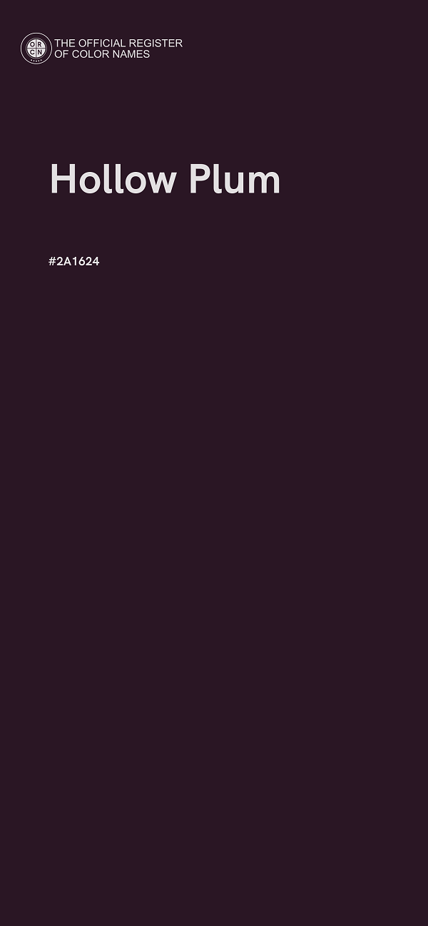 #2A1624 - Hollow Plum color image