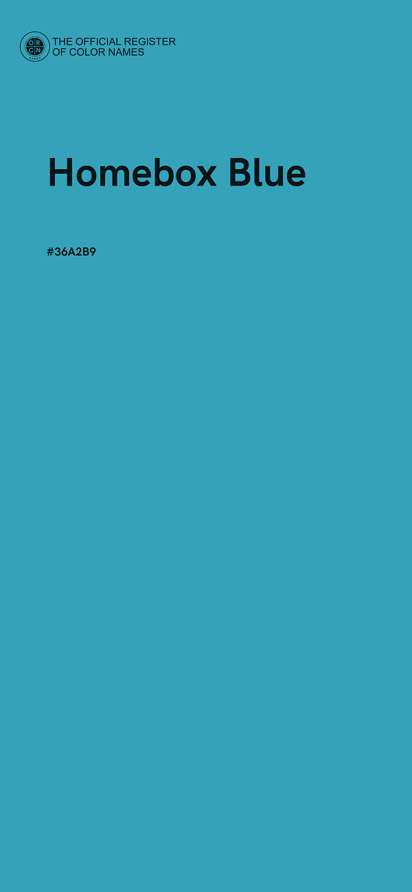 #36A2B9 - Homebox Blue color image