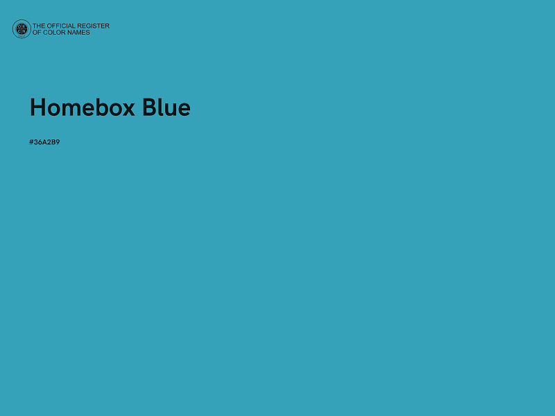 #36A2B9 - Homebox Blue color image