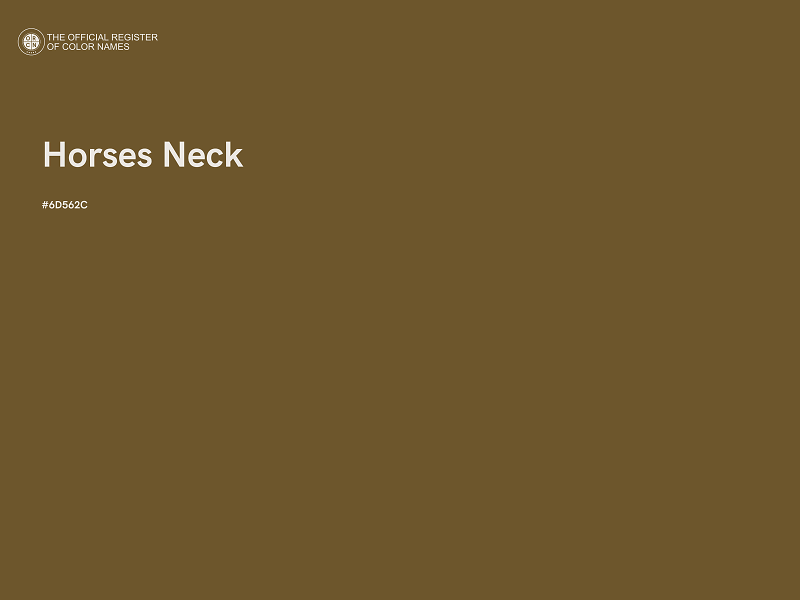 #6D562C - Horses Neck color image