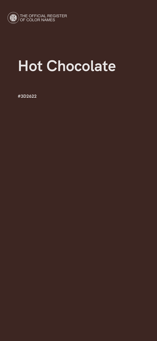 #3D2622 - Hot Chocolate color image