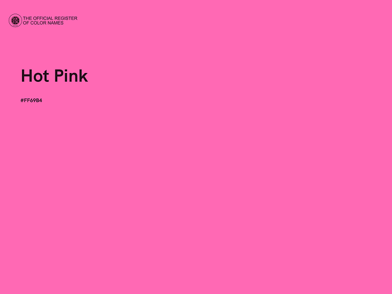 #FF69B4 - Hot Pink color image