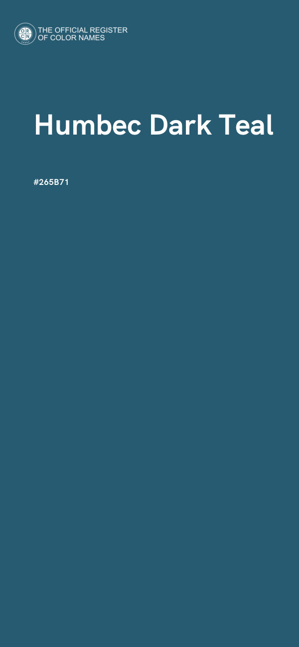#265B71 - Humbec Dark Teal color image