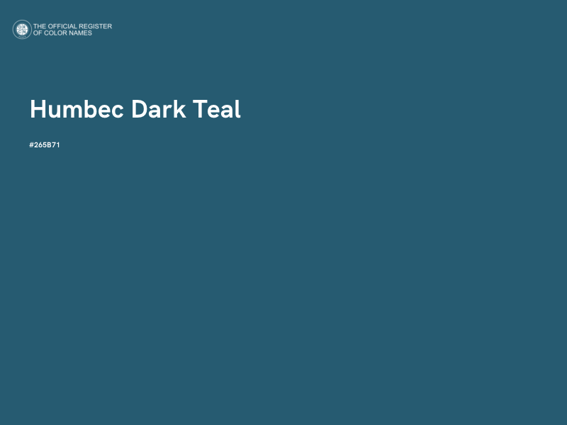 #265B71 - Humbec Dark Teal color image