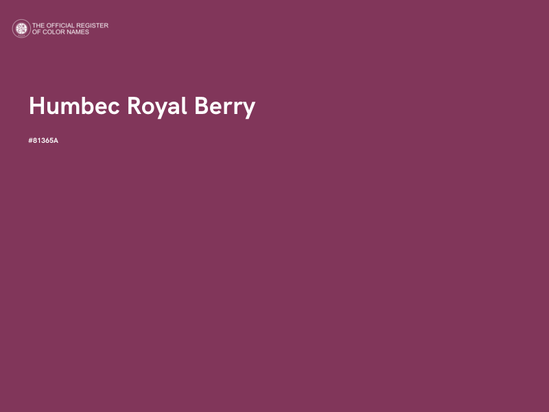 #81365A - Humbec Royal Berry color image