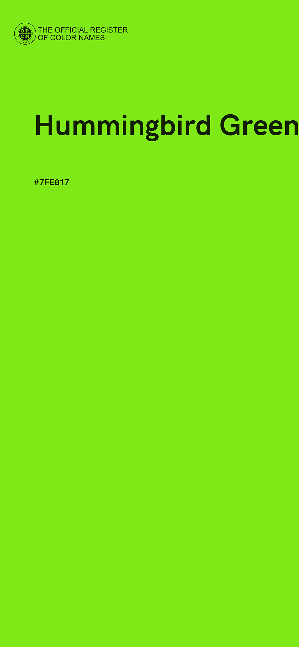 #7FE817 - Hummingbird Green color image